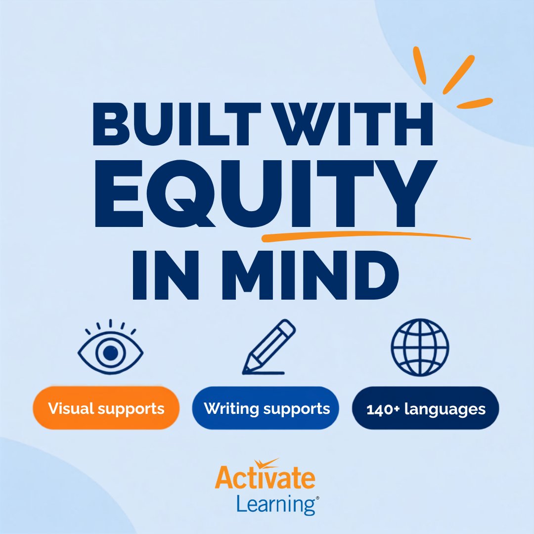 ActivateScience's tweet photo. Every classroom has different needs.
Our platform features font/contrast controls, sentence starters and translation to 140+ languages.

Equity isn't an add-on. It's built in.

#EdTech #Equity https://t.co/Ki36YQKRyv