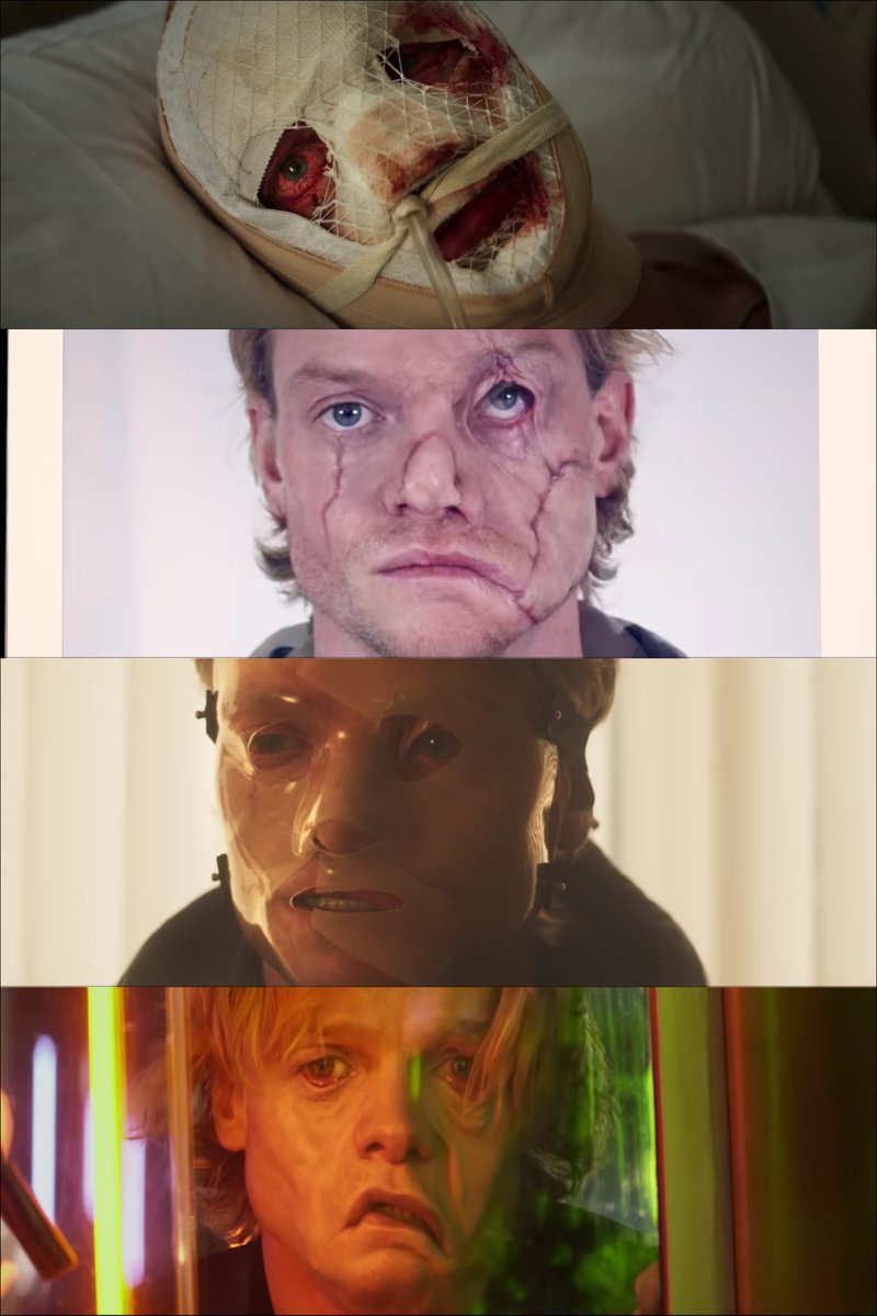 Cinematografiaz's tweet photo. Eyes Without a Face (1960) vs Clayface (2026) https://t.co/LZWUxa1Ywp