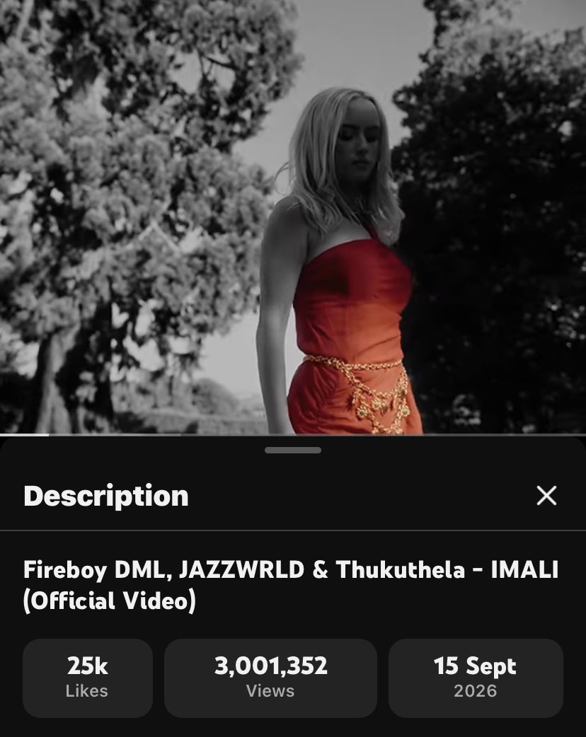 Twin_Szn's tweet photo. Fireboy DML, JAZZWRLD &amp; Thukuthela’s “IMALI” hits 3M views on YouTube! ♨️ https://t.co/NXoOSK2iSa