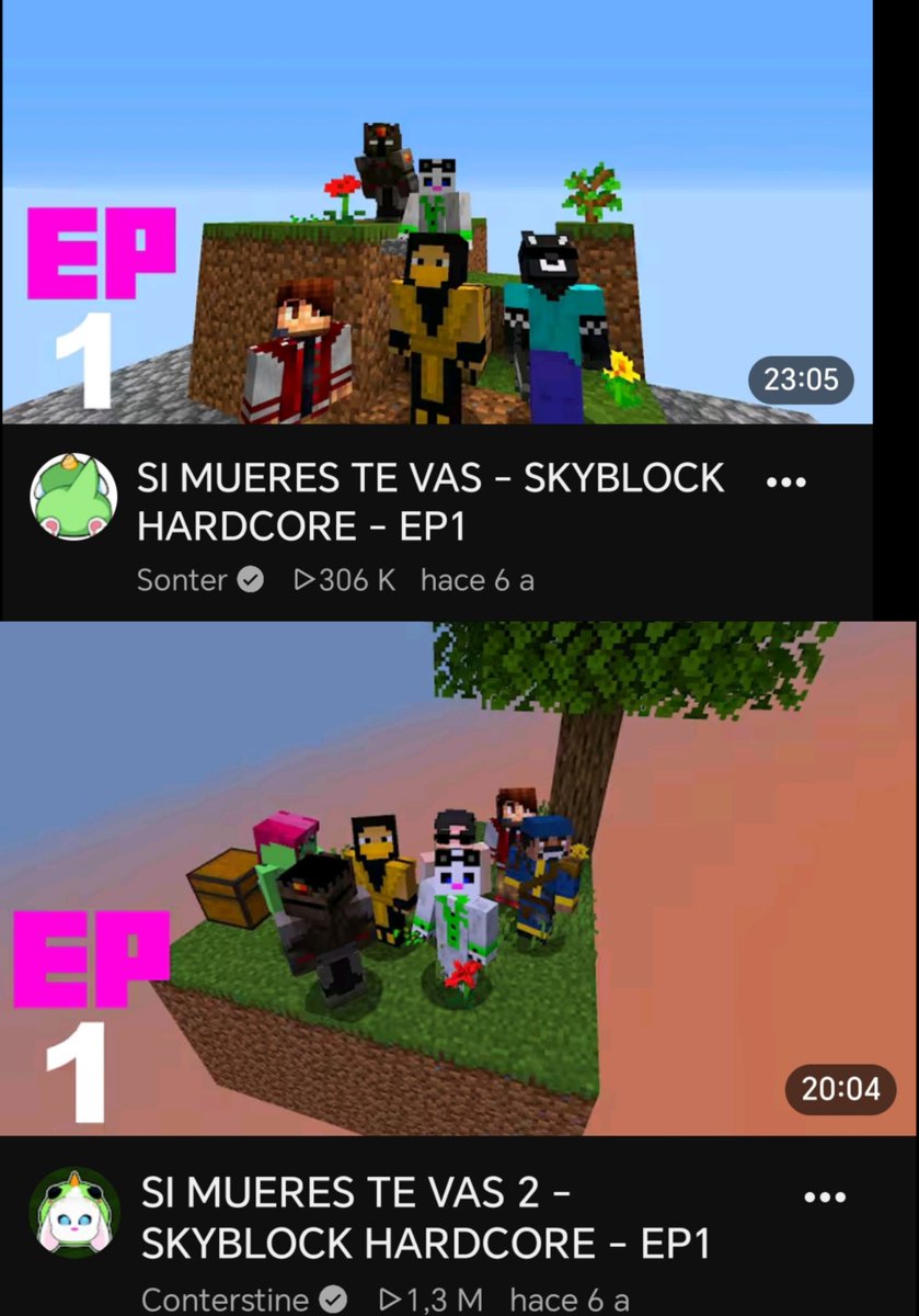Cathy_nwn's tweet photo. larpeada de manual sino entienden porque oscu lo invitaron al team mafia, no conocen la tremenda joyita que fue piolacraft y estos videos de skyblock https://t.co/gljhJZmSZY