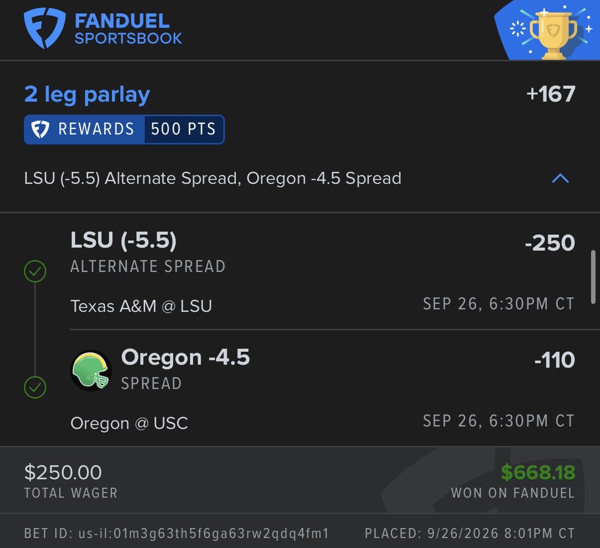 4bossman4's tweet photo. Couple live bets from the college slate… Nothing new here free money for us
Saw all the discord at the bank next morning 🏠⛽️⛽️🎰⛽️✂️❄️😂😂

DM for Discord

#Oregon
#Lsu
#Parlay
#Fanduel
#RealWinsRealLosses https://t.co/UPjRH1YGwU