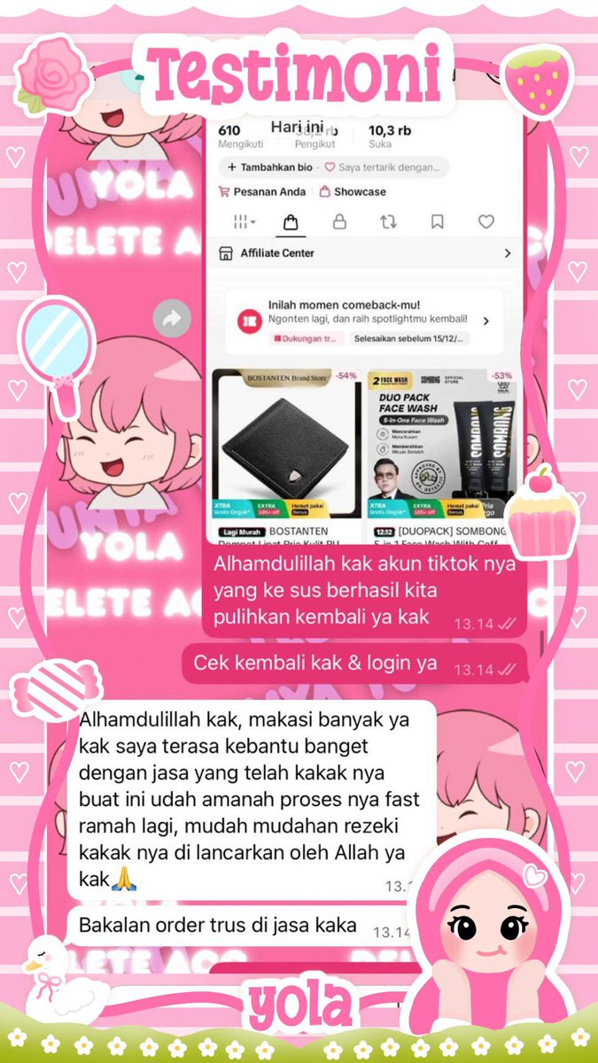 cyanisy's tweet photo. READY JASA❕

📍jasa hapus akun
📍jasa pemulihan akun &amp; balikin akun lupa pasword/ke hack
📍jasa lacak lokasi
📍jasa sadap wa
📍jasa lacak hp hilang by no hp/imei/akun
📍jasa hack/pulihkan chat wa
(email,ig,wa,twiter/x, fb,linkkedin,tiktok,dll.)

PROSES FAST &amp; WA DI BIO
#zonauang https://t.co/jzyuKI5JyV