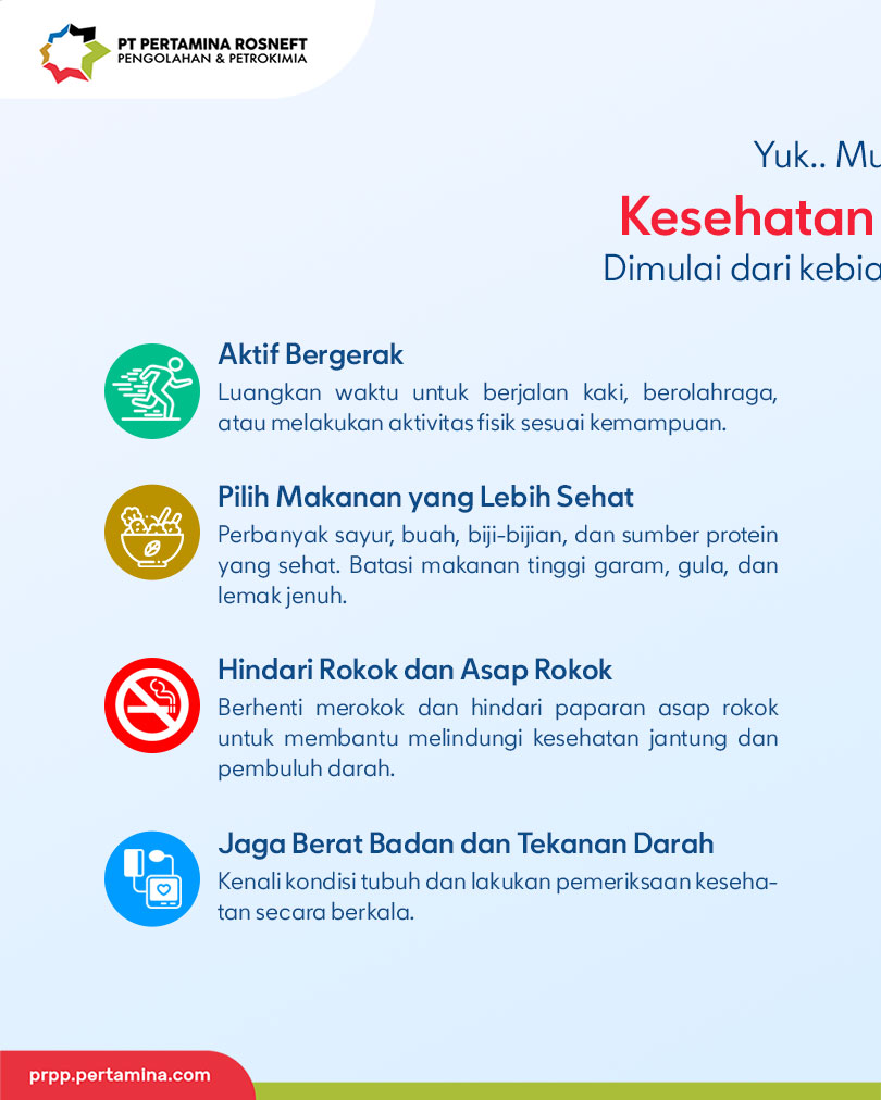 pt_prpp's tweet photo. Mari jadikan Hari Jantung Sedunia sebagai pengingat kita untuk lebih peduli pada kesehatan jantung, bukan hanya hari ini, namun setiap saat✨ 

#PertaminaRosneft #PTPRPP #Pertamina #Rosneft #Petrokimia #Indonesia #KilangTuban #GRRTuban #8thPRPP https://t.co/Uupba7C2on