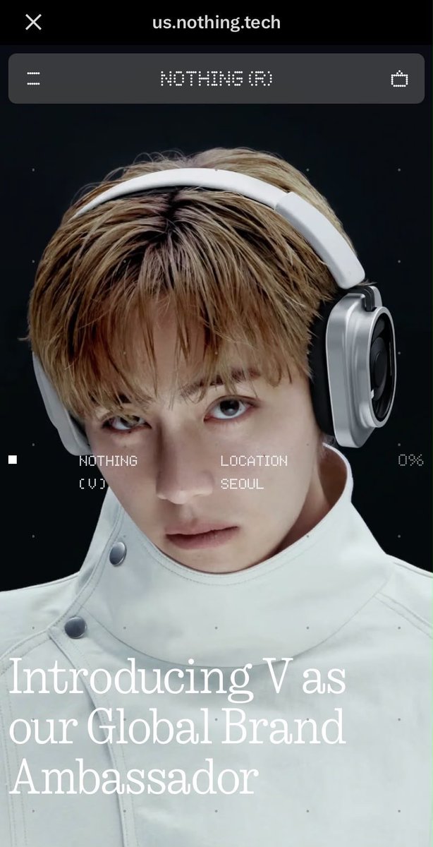 naver_taehyung's tweet photo. We are incredibly about Taehyung's collaboration with Nothing!

(X:  https://t.co/Tg1mMXJ5T7)
(Insta: https://t.co/v74JgLk7Lk)

NOTHING GLOBAL AMBASSADOR V
TAEHYUNG FOR NOTHING
#TAEHYUNGxNOTHING
#VxNOTHING https://t.co/YgdZxovNJd