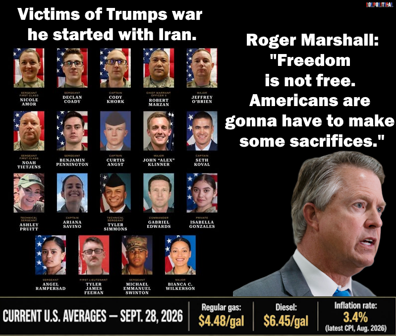 Lolpolitical_'s tweet photo. Vote for Adam Hamilton for Kansas.  Americans are not sacrifices nor should we be making them. #Vote4Hamilton #SendMarshalltoFlorida https://t.co/oT9BoEv9Oc