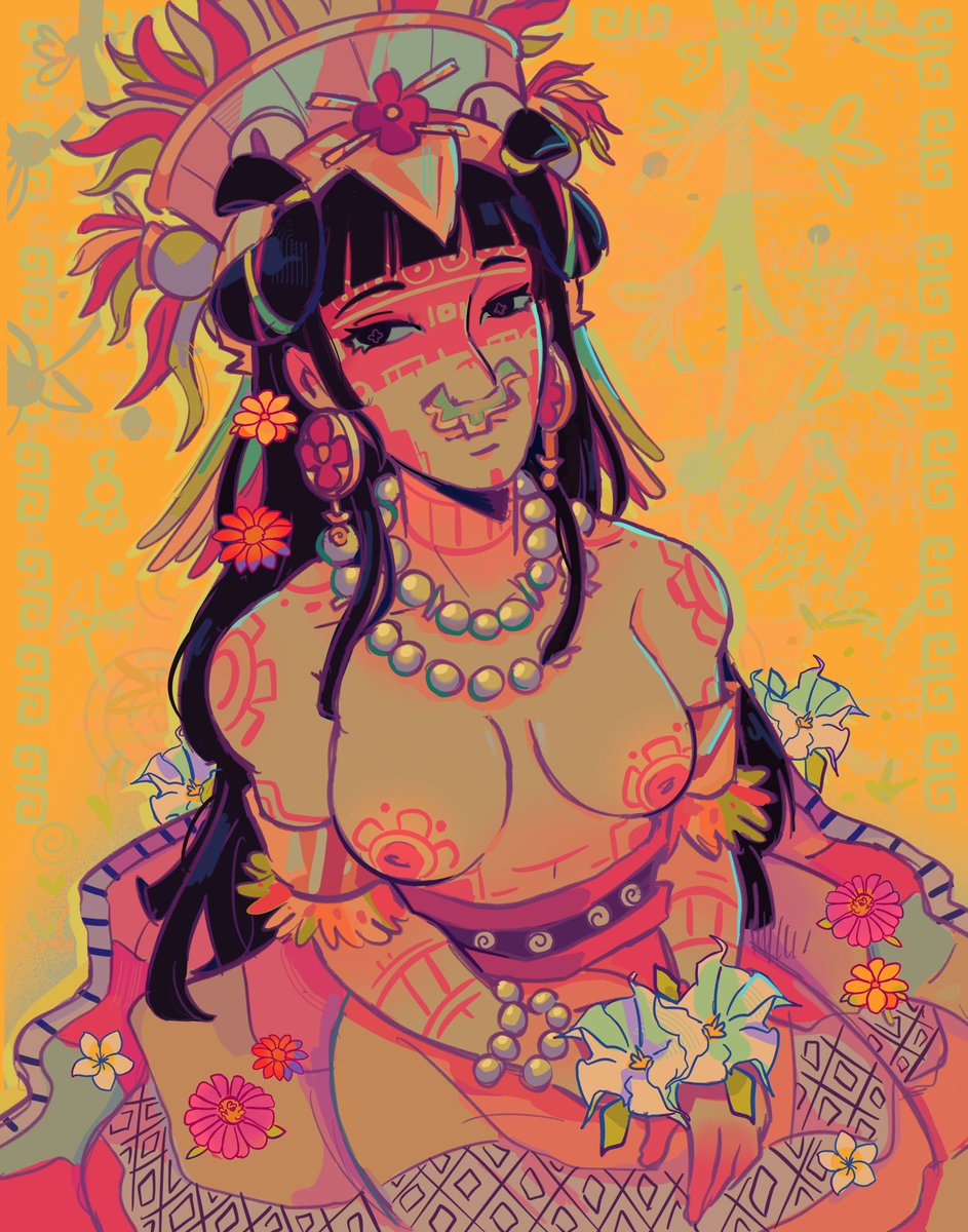imamuffiin_'s tweet photo. Flores ~🌷 🌼🌸🌱

#Xochiquetzal #mexica #aztec https://t.co/cFY4l5fb7O