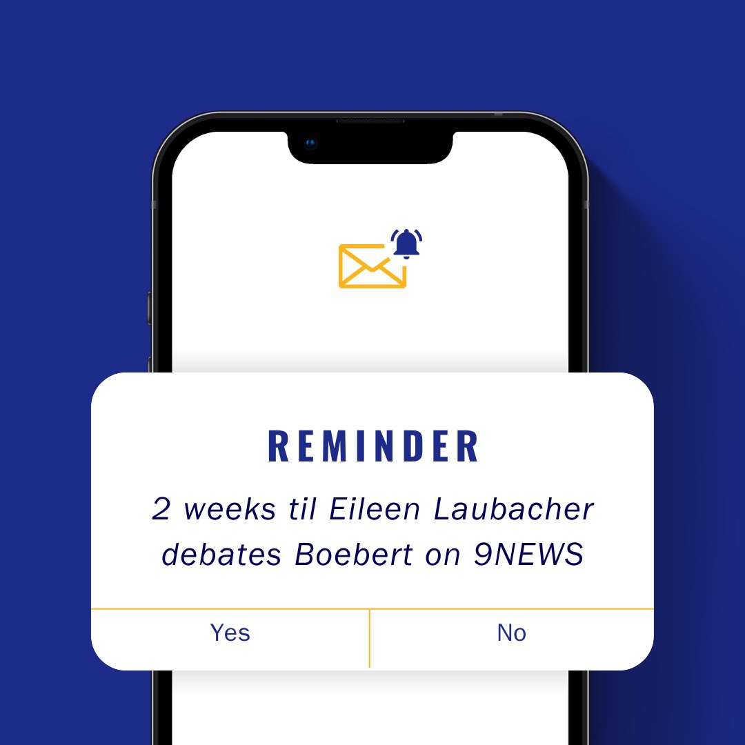 EileenforCO's tweet photo. Don't forget ..... I'll be debating Lauren Boebert on 9NEWS on Monday October 12 at 6pm with Kyle Clark moderating. You won't want to miss it!
#eileenforcolorado #colorado #co04 https://t.co/0FIeij9keE
