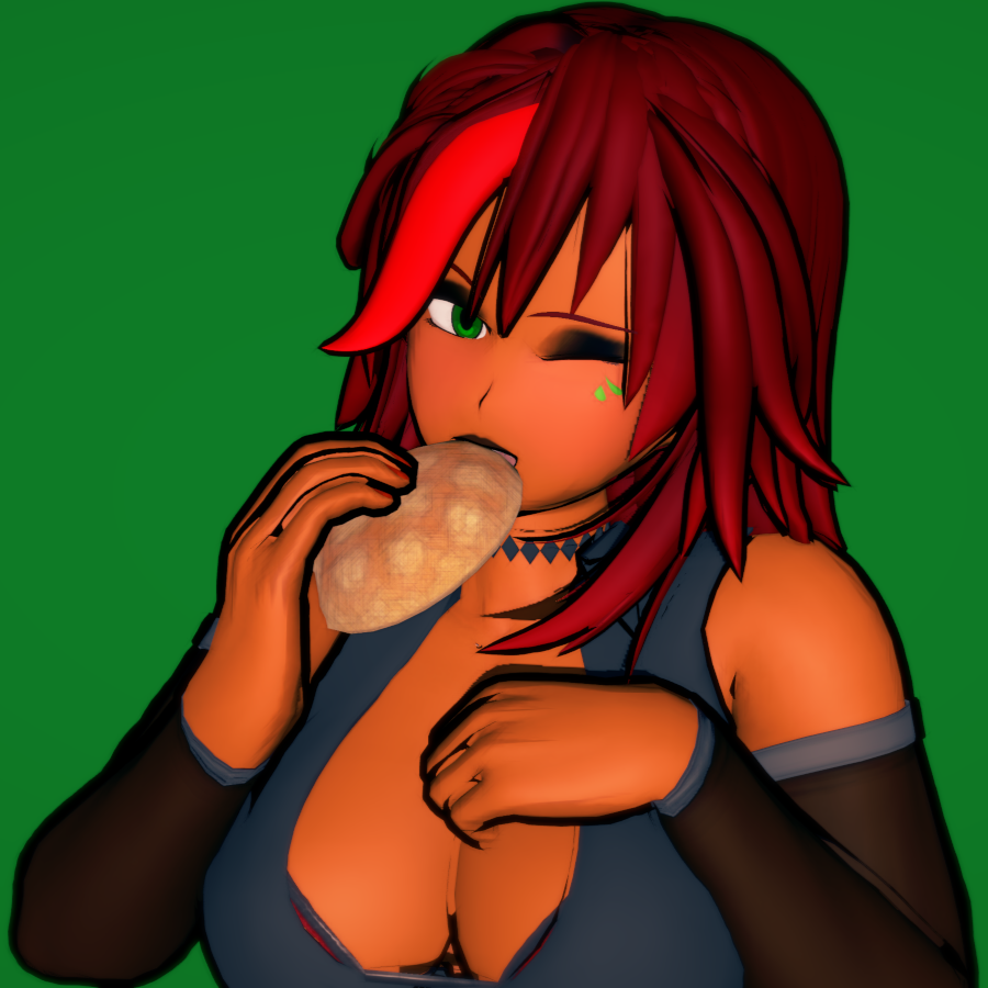 Cyto_ReRendered's tweet photo. Vertiga and her clones eating their favorite food 
#コイカツ #OC #Koikatsu https://t.co/Z5iiiPEbx9