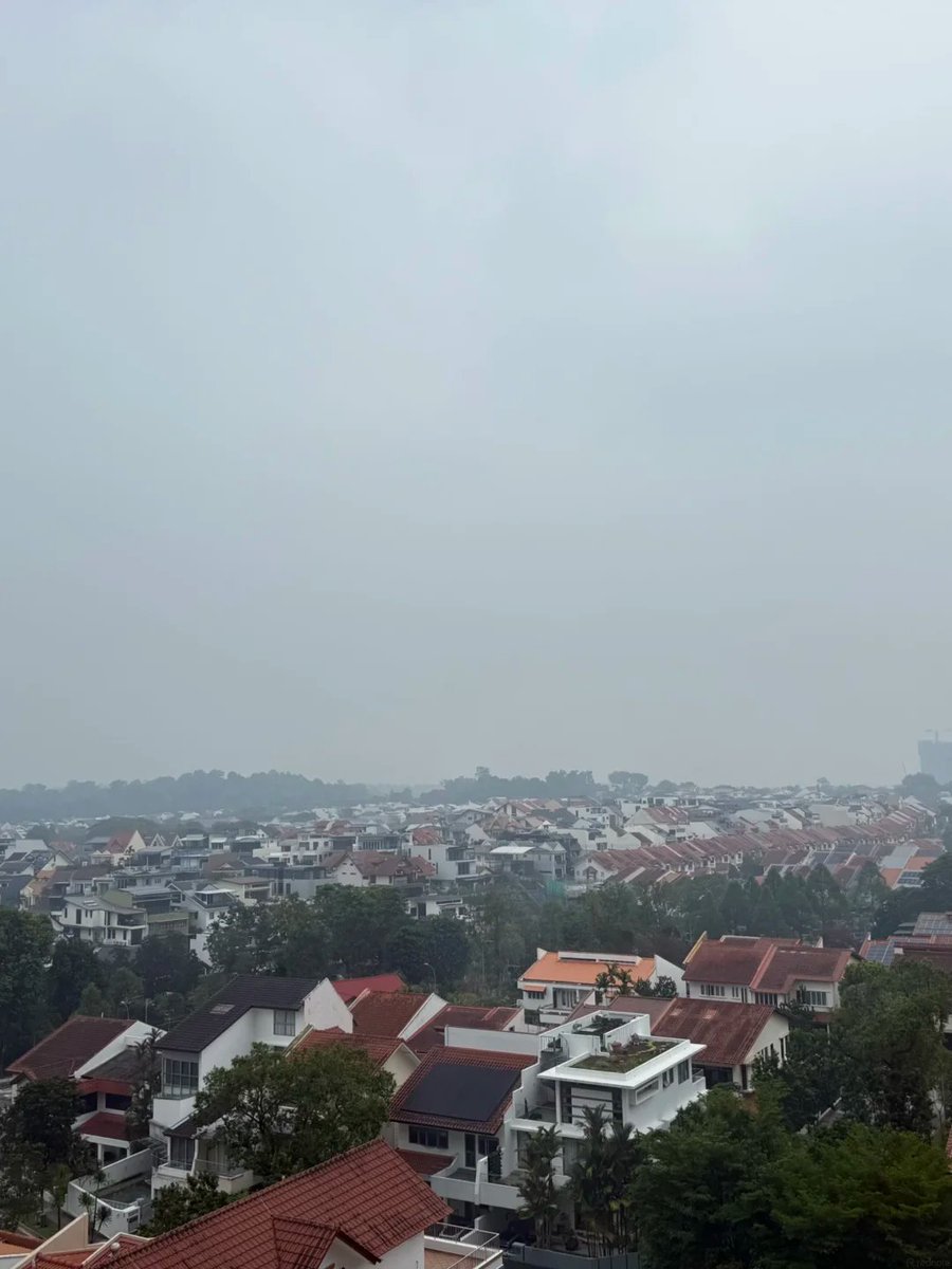 Oliveolivem's tweet photo. The persistent smoggy weather is a bit grim. https://t.co/yN66S3R4c9