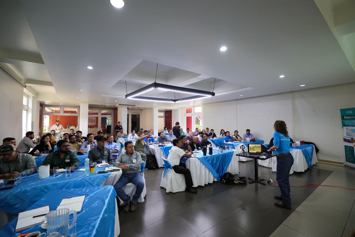 MagaGuatemala's tweet photo. El Programa Suelos y Agua para el Futuro fortalece conocimientos para mejorar el uso del agua en el campo. Un grupo de 50 técnicos de esta cartera y otras instituciones reciben capacitación presencial con la especialista mexicana Raquel Gómez, de Máshumus.
La formación se realiza en el Club La Aurora y tendrá una fase práctica en la Finca San Agustín Las Minas, Villa Canales. El enfoque está en mejorar los trazos de siembra y el manejo del terreno para retener el agua de lluvia por más tiempo.
En la finca quedará una parcela demostrativa de sistemas agroforestales. Allí se aplicarán nuevos trazos para la siembra de café y técnicas para aprovechar mejor la lluvia. Además, los participantes practican el levantamiento de niveles y trazado de curvas de nivel con mangueras y estacas.
Los 50 técnicos fueron seleccionados entre quienes destacaron en las capacitaciones en cascada del programa. Ahora fortalecerán sus conocimientos para compartir estas técnicas con otros técnicos y productores. La formación cuenta con el apoyo de la #UICN.