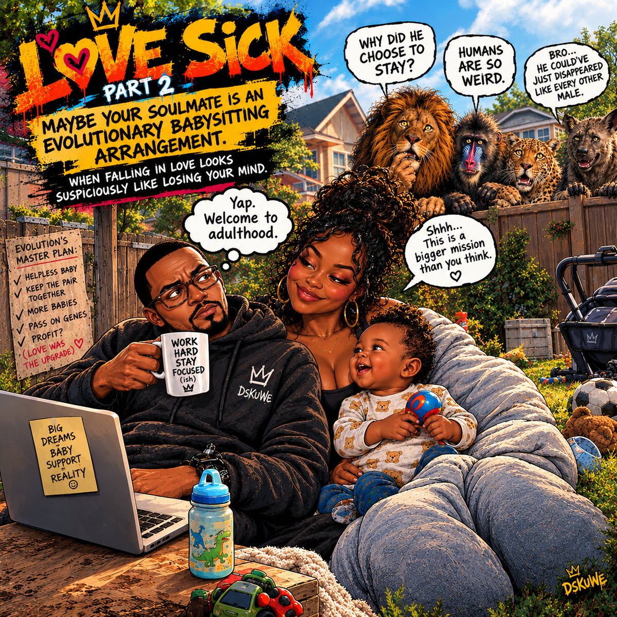Dennis_K_Wanyee's tweet photo. Love Sick: Part 2. Maybe Your Soulmate Is an Evolutionary Babysitting Arrangement.
Read my full article on Substack https://t.co/0WhfJwcqP3
#LoveSick #EvolutionaryPsychology #RomanticLove #Psychology #HumanBehavior #Relationships #ModernLove #Dating #Attachment #DsKuWe https://t.co/VXNpuIDIBh