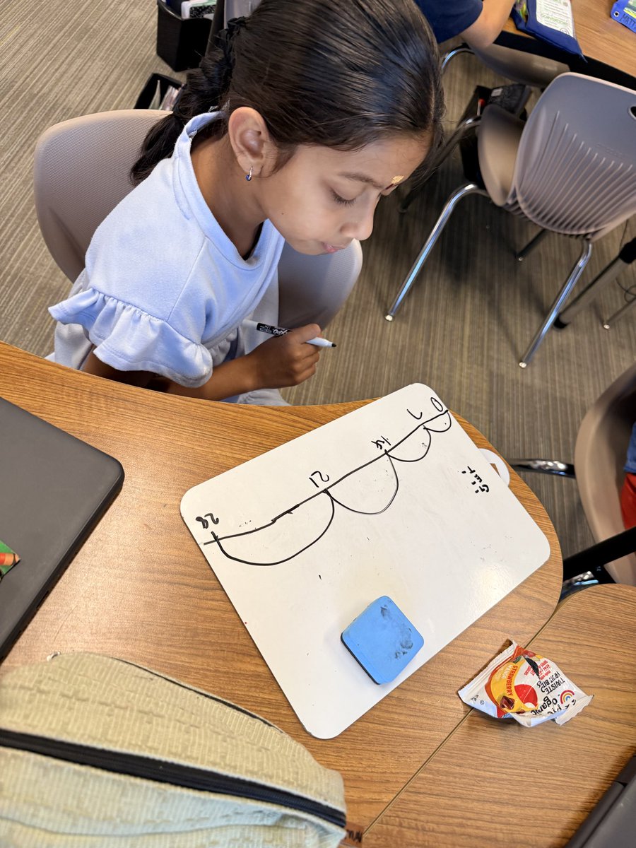 smbustos1st's tweet photo. Dividing on a number line..my students showing their thinking.
#AceCubs
@katyisd_ELEMCI
#thirdgrade https://t.co/3pqKtMPQ9t