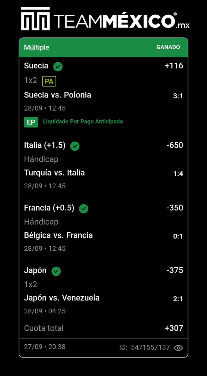 AzpiPicks's tweet photo. La única jugada de hoy ✅
Mañana empieza lo bueno en la MLB ⚾🤩 https://t.co/6ywjyRGJin