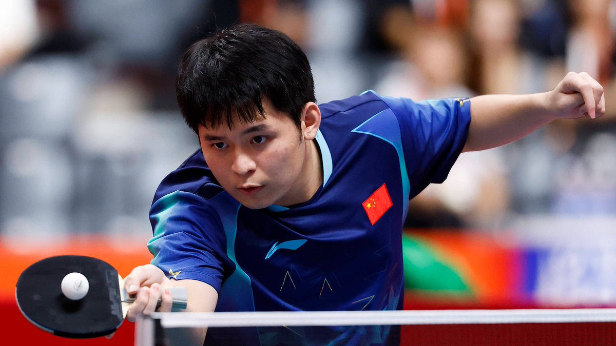 CGTNSportsScene's tweet photo. 🏓China's #LinShidong won the men's singles table tennis gold at the 2026 Aichi-Nagoya #AsianGames with a 4-0 victory in the final.🇨🇳
🥇It was Lin's third gold of the Games after his victories in the men's doubles and mixed doubles.💪 https://t.co/cybIqTwlYX