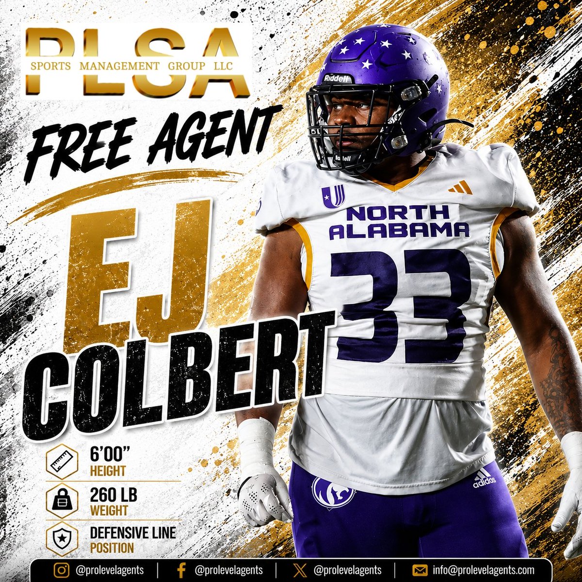 ProLevelAgents's tweet photo. ‼️FREE AGENT - READY TO SIGN FOR 2027‼️

🎥 Film &amp; Info:
https://t.co/cdxEJGVCN1

#ArenaFootball #Football #IndoorFootball #NFL #CFL #UFL #LFA #GFL #FreeAgent https://t.co/WpMO6wdpQh