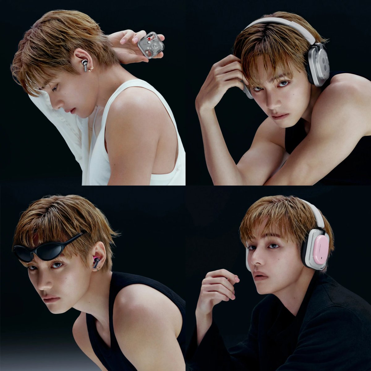 thvchapters's tweet photo. KIM TAEHYUNG ‘BTS V’ IS THE NEW GLOBAL BRAND AMBASSADOR OF NOTHING HEADPHONES 🔥 https://t.co/lzUjG9vSyI