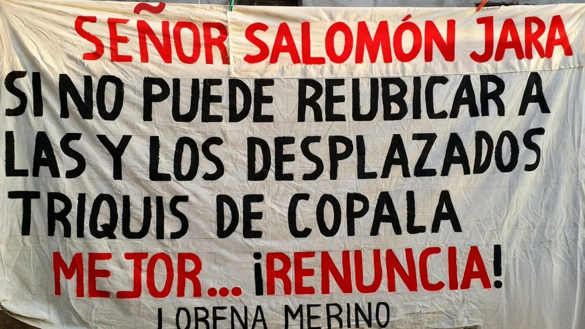 OaxacaMexico_'s tweet photo. ¿Hasta cuándo van a reubicar @Claudiashein y @salomonj a indígenas desplazados #triquis de #Copala del grupo de Lorena Merino Martínez?. Pasan días, meses y años, no hay atención ni avance en el tema @CIDH @jesusromerooax #MORENA #CuartaTransformación #PrimaveraOaxaqueña #Oaxaca https://t.co/TBmuxmvvKD
