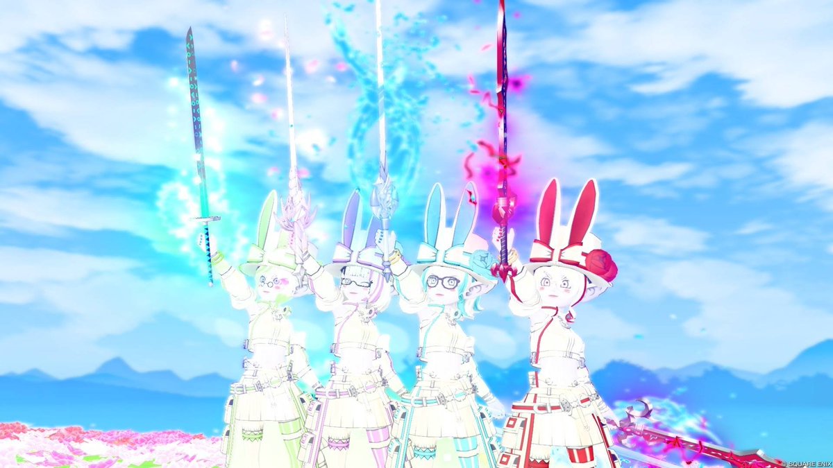 rorudango's tweet photo. シンクギアが可愛かったので4キャラ分ドレアを作ってしまった！！！
折角なので皆エル子でとってみたよーん🐇⸒⸒ https://t.co/1g2I9wesTU