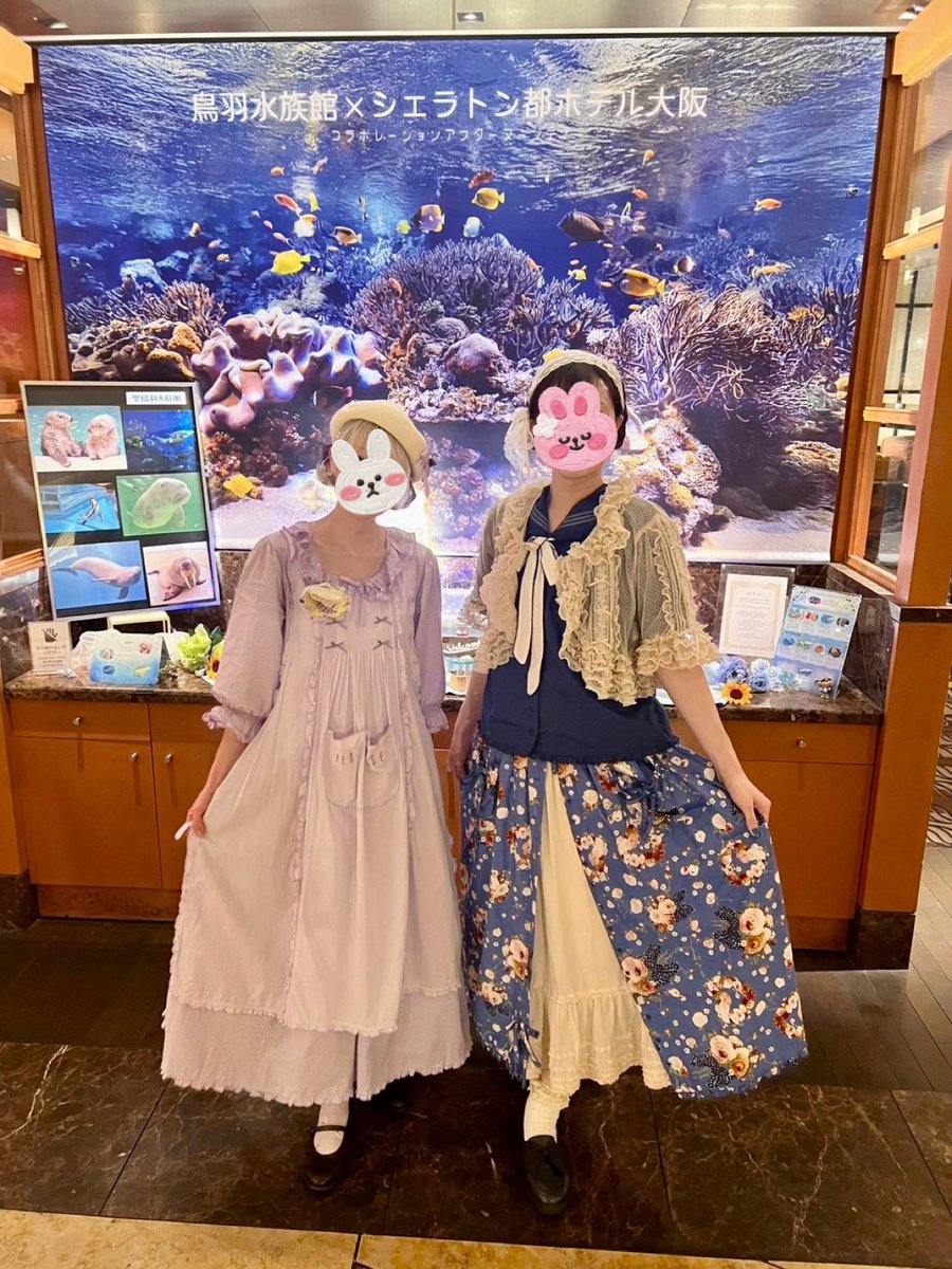 noaaaapi's tweet photo. 昨日はうささんと鳥羽水コラボアフヌンに行ってきました🦦🦦💜🧡
好きなものが同じなのでお話ししていてとってもとっても楽しかった😭 https://t.co/ptBlG8AJOl
