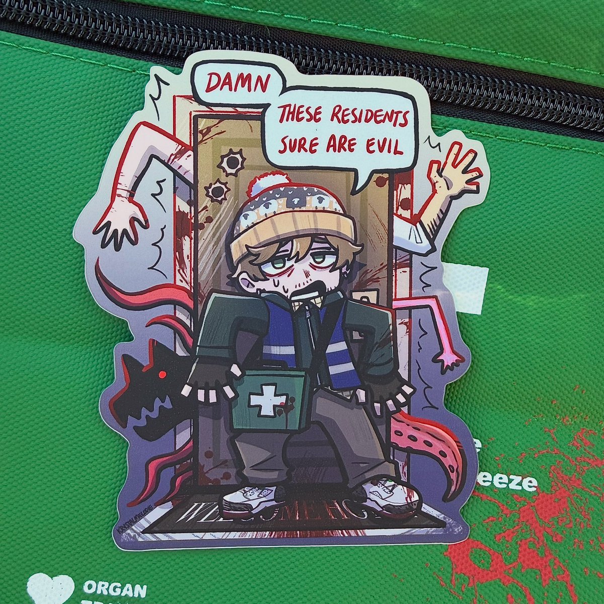 krystalmelodie's tweet photo. Bryan stickers are here!!! #residentevil https://t.co/E0r6mJVjy5