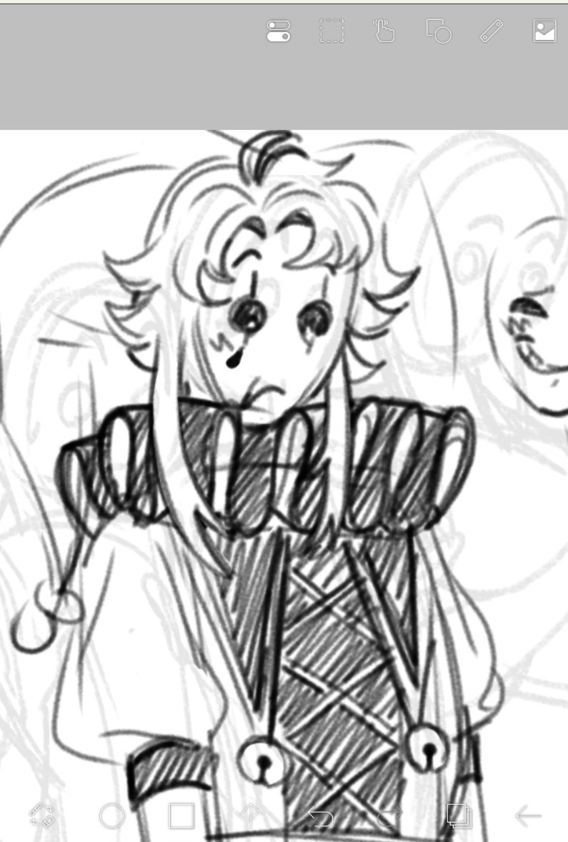 citrusbgx's tweet photo. I'll never finish this sketch because the joke looks terrible..

 but I will loved the expressions on those two idiots. Xob #thefreakcircus #tfc #thefreakcircuspierrot #thefreakcircusharlequin https://t.co/ihl3TxnHrm