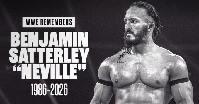 TrendsInsider0's tweet photo. WWE opens the broadcast for RAW tonight with a tribute graphic for Neville/PAC. 

 #WWERAW https://t.co/JZcfYDRa9G