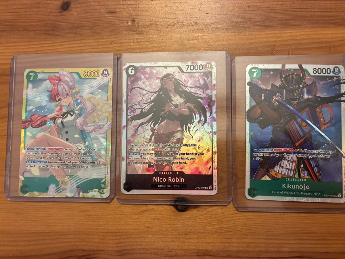 JPingOrochi's tweet photo. Bought 4 OP-12, 1 OP-06, 1 OP-14, and One Heroines Edition Pack. Didn’t pull anything crazy just glad to find some packs to open locally.  #optcg #onepiecetcg #onepieceheroines #boosterpacks @ONEPIECE_tcg_EN https://t.co/syEoaAlL6C
