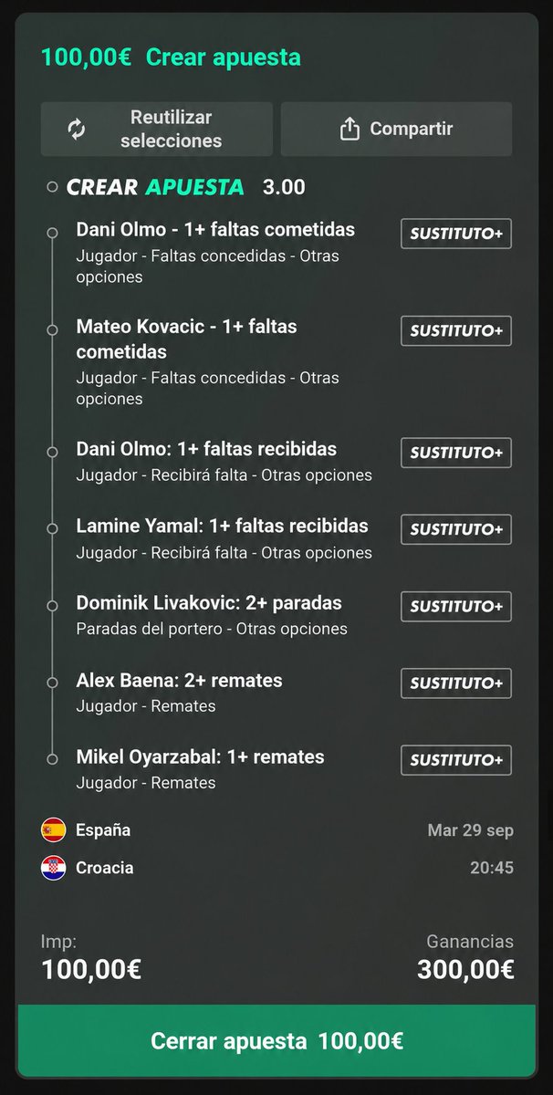 ScorpioSoccer's tweet photo. ESCALERA ESPAÑA - CROACIA CUOTAS 3.00 Y 17.00 !!

Siguenos en telegram para tener lo mejor:
https://t.co/p9obJ2W0oA

#apuestasdeportivas #apuestas #futból #parley #soñadora #premium #laliga #remates #gaming #escalera #atajadas #gratis #free #UEFA_Nations_League https://t.co/OG9KFfGEFL