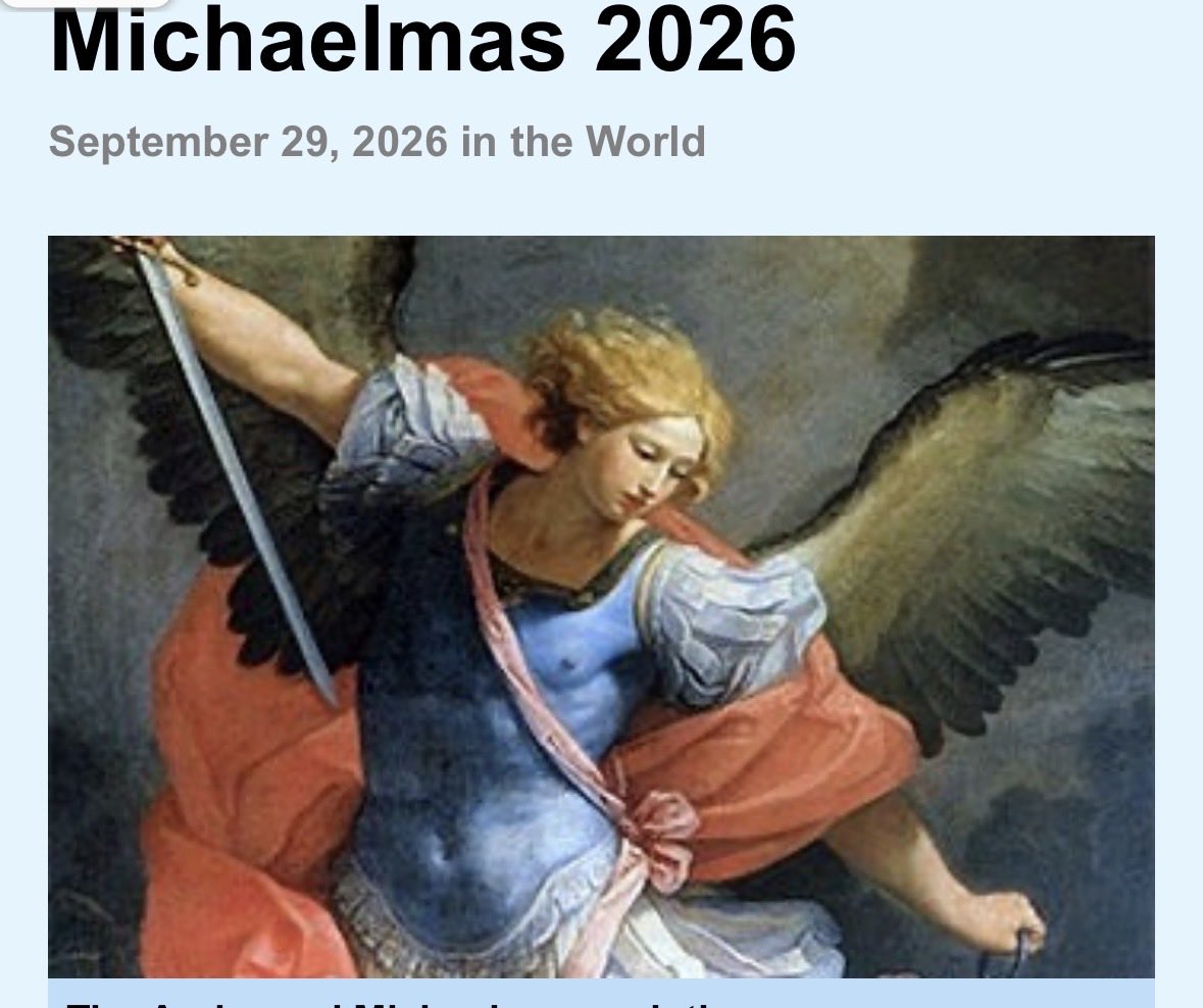 HeidiKaiter's tweet photo. Speaking of Superheroes who defeat evil … Saint Michael the Archangel tops them all. 😇
🙏 Tomorrow is Michaelmas, the Feast Day of Saint Michael
(Festival of Courage) ⚔️🛡️⚔️
🙏September 29, 2026 🙏 https://t.co/AQvHu0IJNM