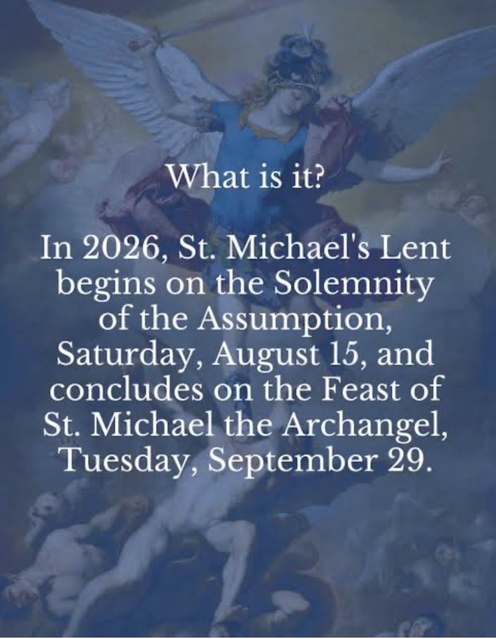 HeidiKaiter's tweet photo. Speaking of Superheroes who defeat evil … Saint Michael the Archangel tops them all. 😇
🙏 Tomorrow is Michaelmas, the Feast Day of Saint Michael
(Festival of Courage) ⚔️🛡️⚔️
🙏September 29, 2026 🙏 https://t.co/AQvHu0IJNM