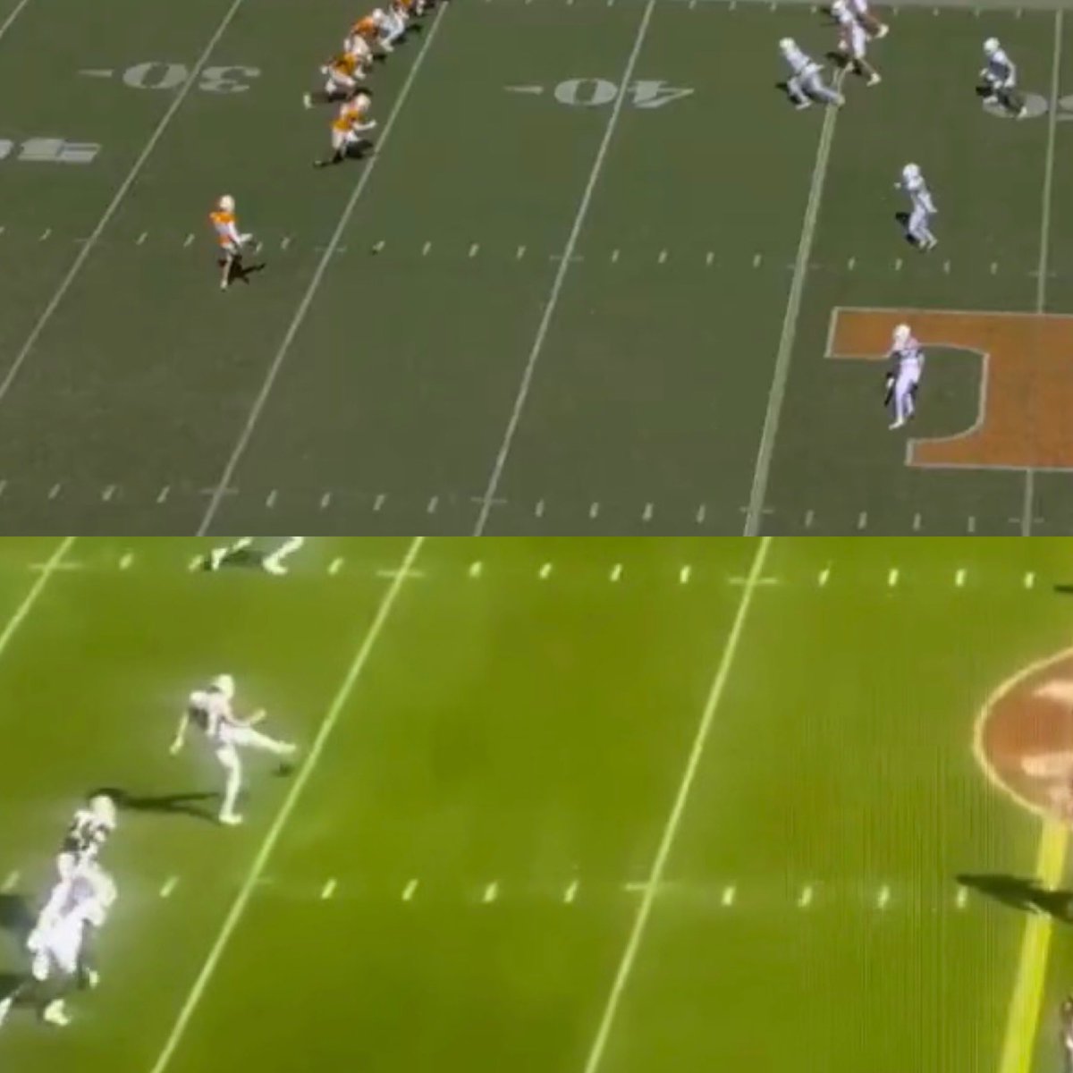 mlancegrantham's tweet photo. @PeteNakos Fine. But look and see if a yard deeper is where the TN kicker is https://t.co/DHQGJjl2nT