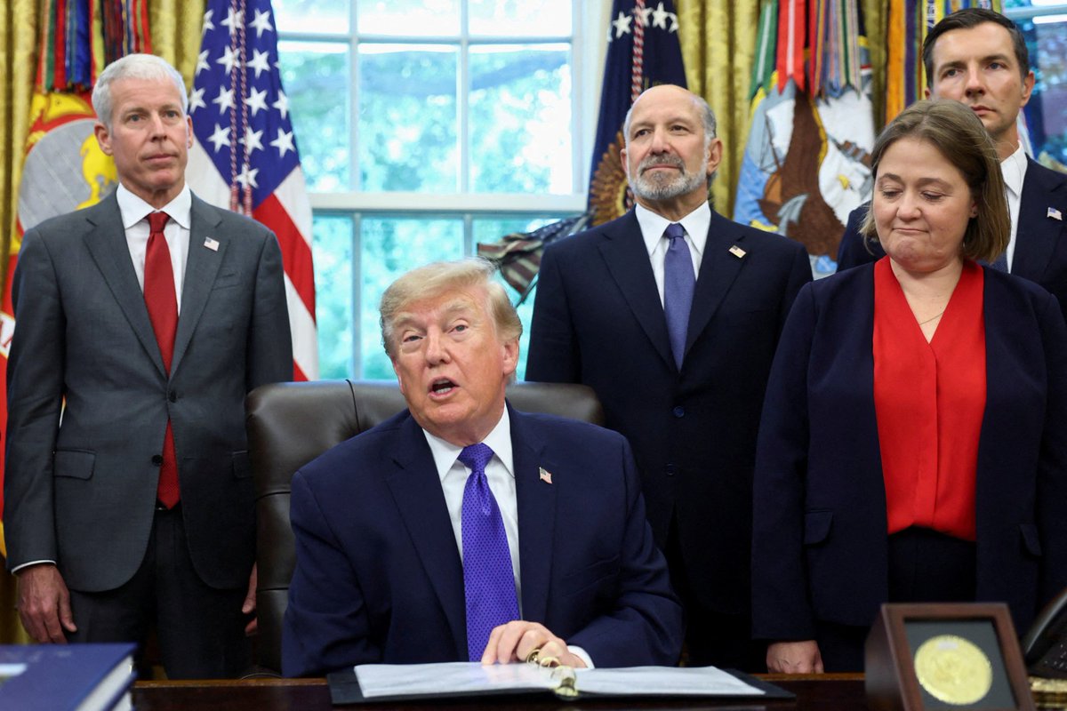 Joeoltmann's tweet photo. Let me get this straight… they spent years locking up the mines and starving American steel, and today President Trump is standing in the Oval Office announcing a $15 billion Mesabi Metallics mill in Iowa that White House officials are calling one of the largest steel plants in American history. 1,750 permanent Iowa jobs. Up to 6,000 construction jobs. About $95 billion into the U.S. economy over the next decade. Iron ore from a brand new Minnesota mine, the first new iron ore mine in this country in 50 years, melted and poured here instead of begging the world for metal.

How long were you supposed to clap while they canceled leases, banned mining across hundreds of thousands of acres, and let foreign steel flood in while generational Americans watched the mills die? The White House put it in writing… Obama blocked northern Minnesota copper nickel leases in 2016, Biden canceled them in 2022, then banned mining for 20 years across 225,504 acres of the Superior National Forest, and piled rules on the plants that feed American steel while tariff loopholes kept the imports coming. Make no mistake, that was the plan. They told you it was about the environment and the vibes while your towns emptied and your kids left, and now they will act shocked that somebody finally greenlit a mill again.

And yet look at what happens when somebody actually works the problem. Crude steel output is up 9% since Trump came back. Nearly 6,000 steelworker jobs added after almost 10,000 were lost under the last crew. American mills now supply 84% of the finished steel market, up from 77% in 2024. The first phase alone is 7.5 million tons a year, rising toward about ten million. New mill orders hit a record $17.3 billion in July 2026. Do you still want to pretend this country cannot build anything real, or are you just mad the people who break rocks and pour heat are back in the story?

Here is the reality. Mined in Minnesota, melted in Iowa, poured for America… that is not a slogan, that is a supply chain they spent a decade trying to choke off. Fox just put the announcement on the wire and somehow half of you still act like manufacturing is a costume. Think I am wrong? Show me the last time the prior crew opened an iron ore mine instead of a press conference.

I care about my people… the ones who pour the steel and dig the ore and still get lectured by people who never set foot in a mill. Keep pouring the steel. Change my mind.
