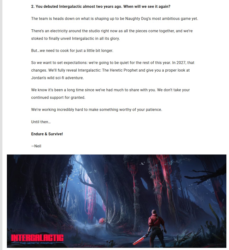 Wario64's tweet photo. The Last of Us - "We have a couple of very exciting new projects in very early stages" - will expand the canon of The Last of Us beyond Part I and Part II

More: https://t.co/dVh5UhrN5t https://t.co/2mWPuolQni
