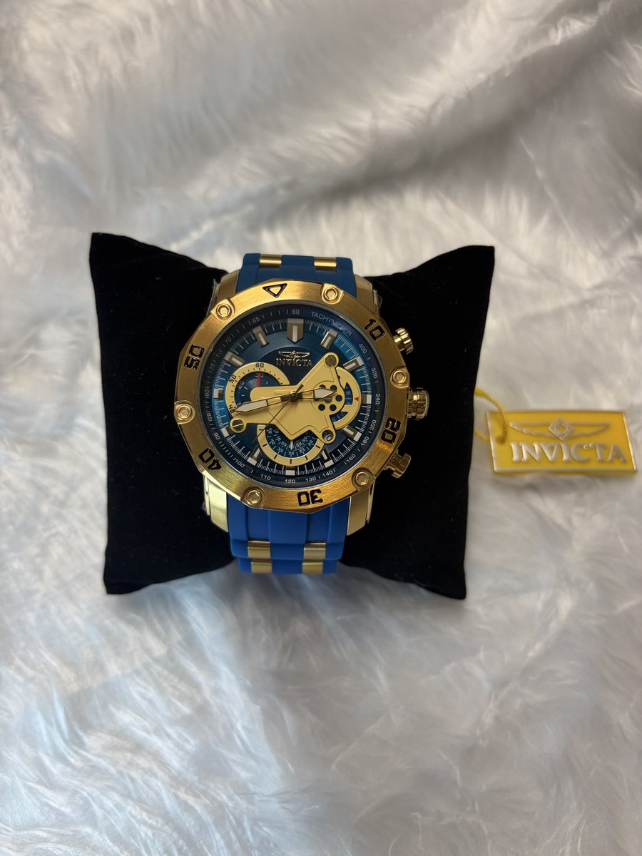 csamsof's tweet photo. 50mm gold-tone Invicta Pro Diver 22798 — blue dial, chrono subdials, 100m WR.
Looks like a $795 watch. Listed for a lot less on my eBay.
Link in comments
#Invicta #ProDiver #MensWatch #eBayFinds #WatchFam @eBay https://t.co/3SKIjy741K