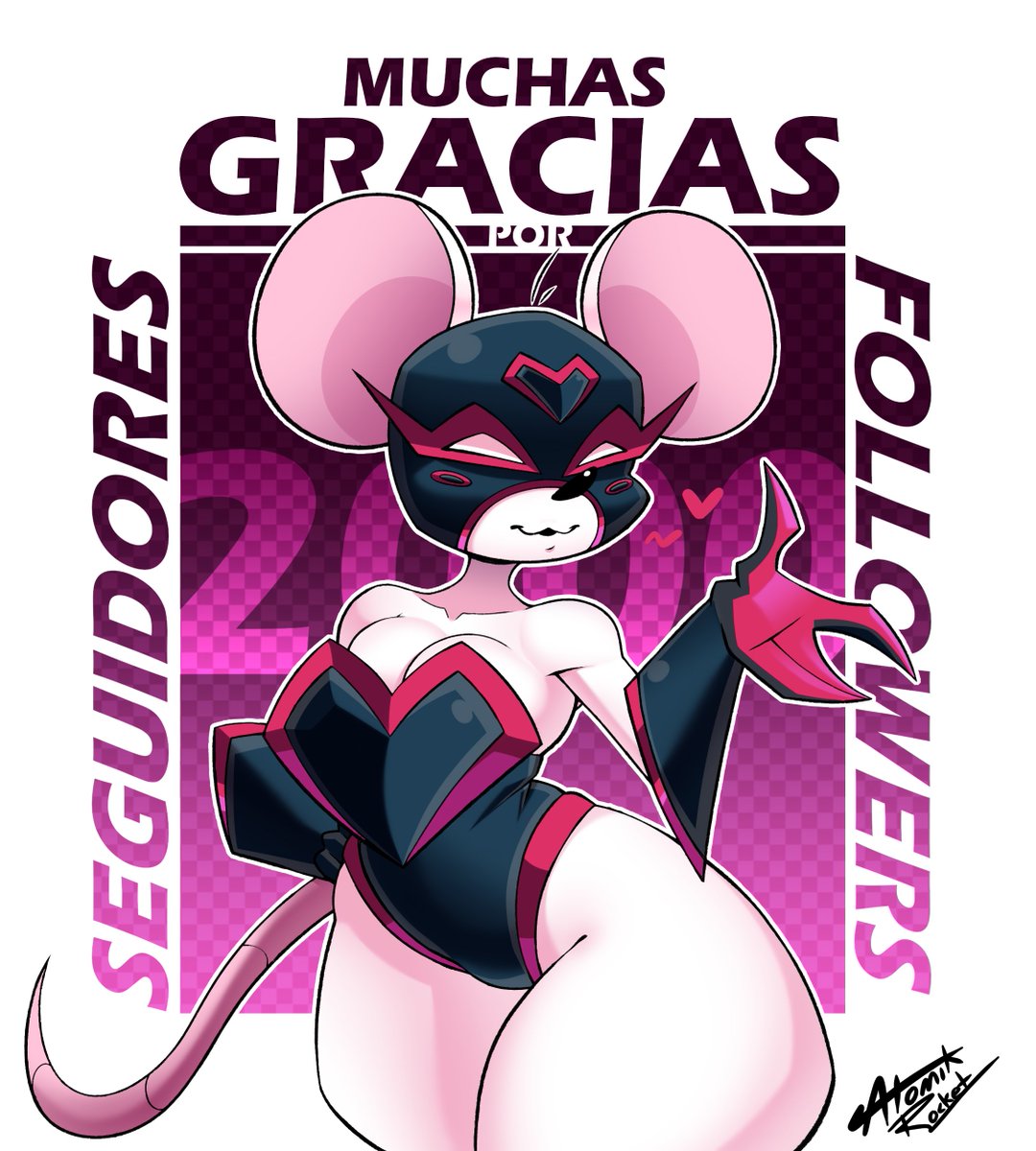 AtomikRocket's tweet photo. Ya somos más de 2,000 de pipol y no puedo estar mas feliz, ¡les voy a dar un besucon en el cachete!
¡¡Muchas gracias a todos por el apoyo!! 😭❤

(Una ENORME disculpa por la demora, tuve un poco de bloqueo creativo y trabajo jsjs) https://t.co/LAOKmR3QTE