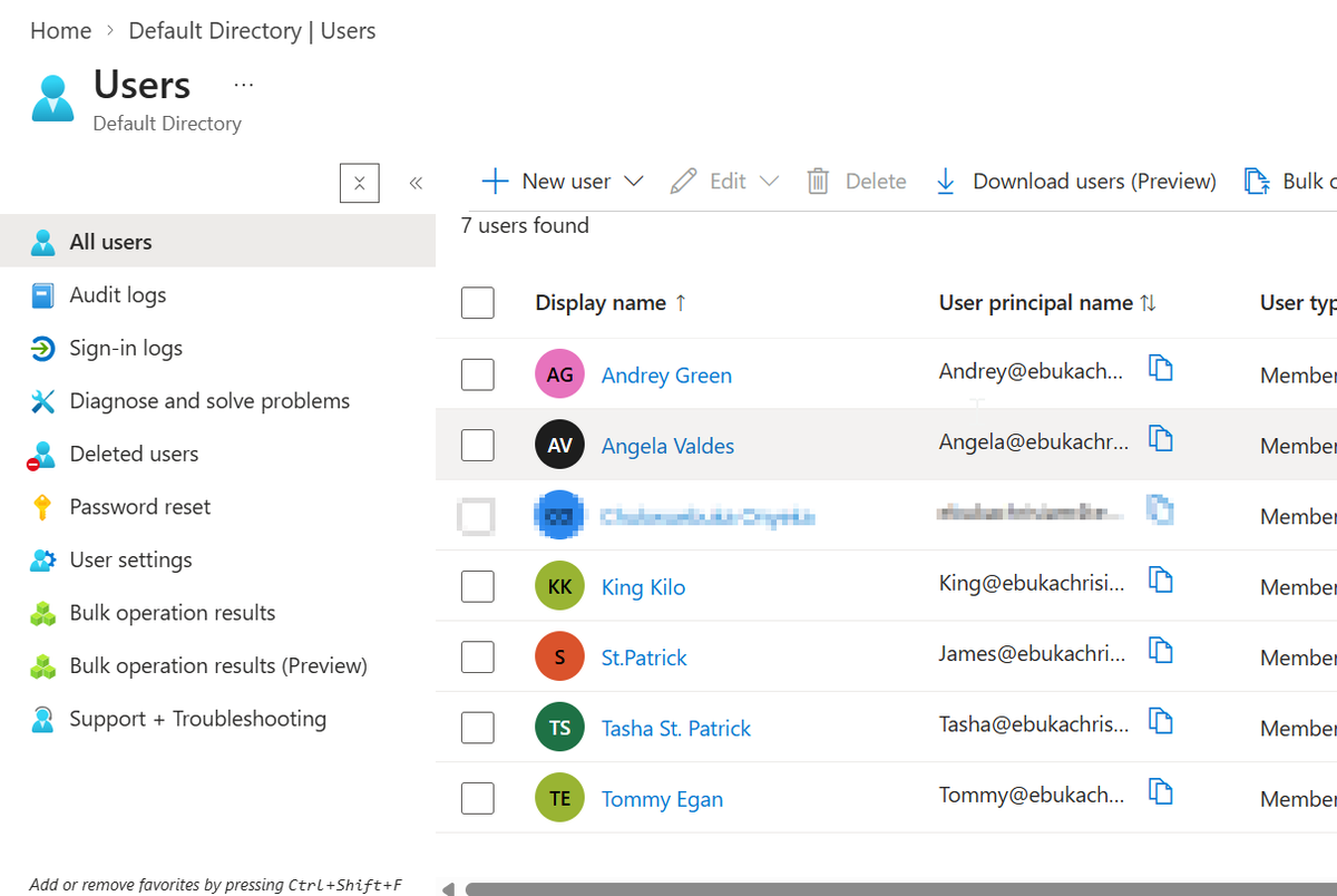 Ebuka_777's tweet photo. My project for the ongoing IAM Jumpstart by @techpeaklab @akintunero @MarionColley
https://t.co/3KhvXhsDa1

Also touched on azure Entra-ID  bulk operation with .csv file..... assigned a role to a user while maintaining (PoLP) and Separation of Duties (SoD). https://t.co/wR2yuGQCNw