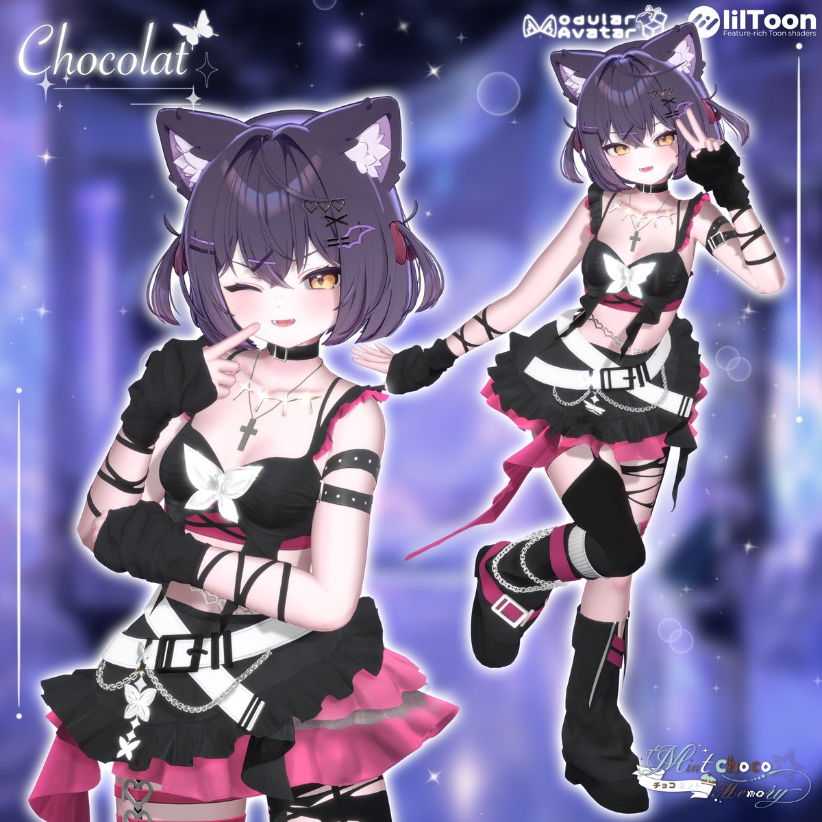 MintChocoMemory's tweet photo. 🦋 Digital Butterfly 🦋
11アバター対応

発売記念SALE 🎀

単品 650円
FULL SET 1,250円

抽選で3名様にFULL SETをプレゼント🎁

【 参加方法 】
・FOLLOW
・RP

⬇️ BOOTHリンク
https://t.co/xl9j0akDxX

#booth #vrchat https://t.co/7GviPGPDBQ