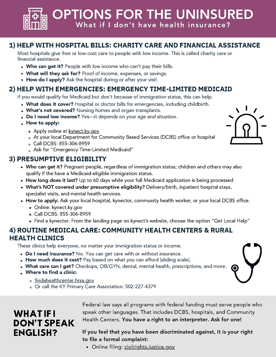 kyvoices4health's tweet photo. On October 1, Medicaid rules change for many lawfully present immigrant groups. Many in our communities will lose care. Know your status, watch for state notices, and make a plan if you lose coverage. Learn what's changing (and for who) with our explainer: https://t.co/YnxiTPKCy4 https://t.co/zamNrgnFR2