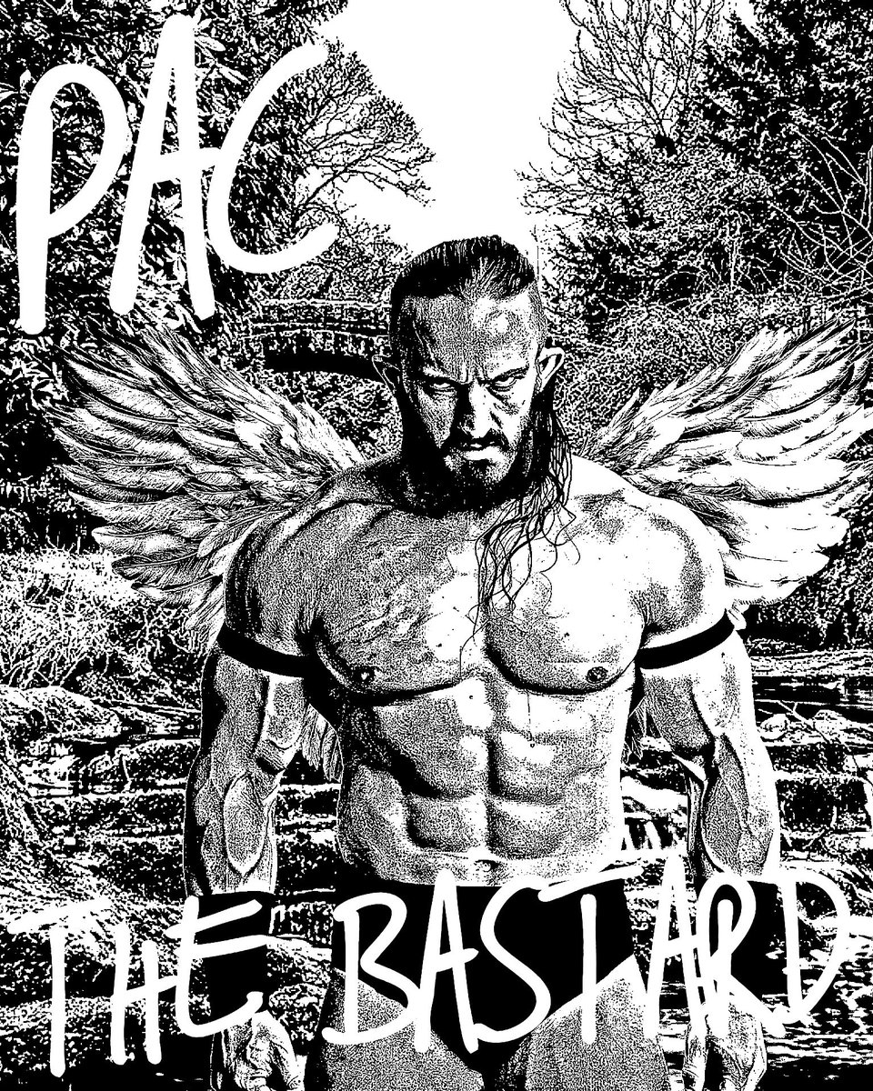 wrestlingskool's tweet photo. PAC “THE BASTARD” 

rest in peace, legend. 🖤 https://t.co/H51YjC7uZb