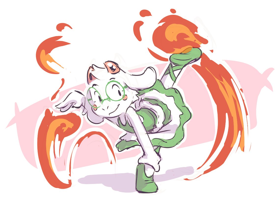 YoshoYamamoto's tweet photo. The return of Princess of Flames.

Request word: Tutu
#ralsei https://t.co/zgaCUmStan