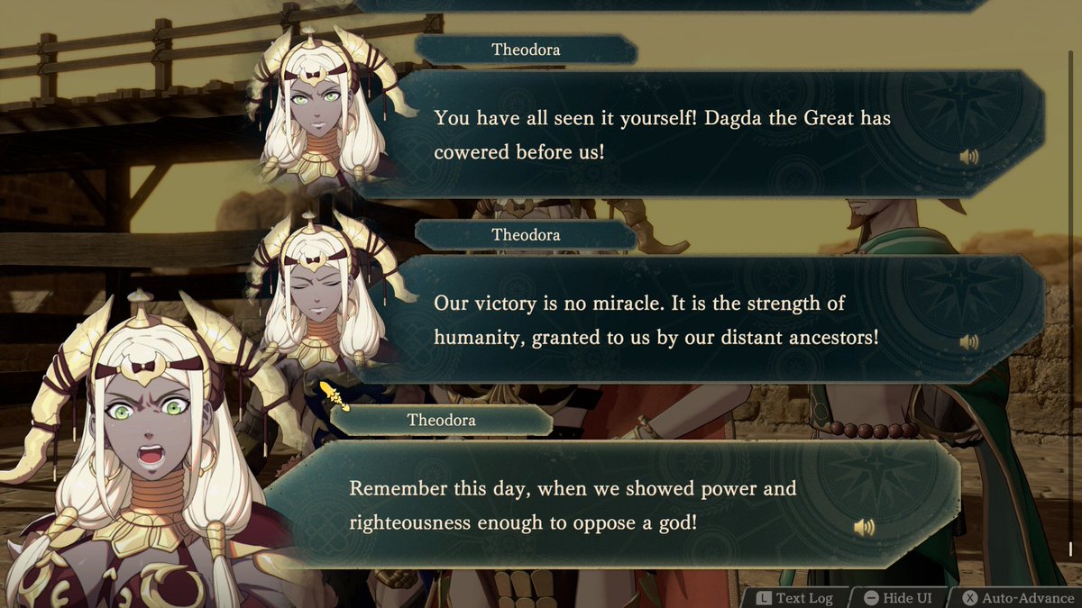 MatheusKEKW's tweet photo. #fefwspoilers

A parte 2 com as unidades mais forte é bem mais divertida até o mapa da ponte foi rápido e tranquilo 

A parte 2 é a continuação da história da Theodora, o Dietrich aparece uma vez por capítulo e some, a VA da Theodora fez um trabalho incrível nessas cenas https://t.co/60VJuZkdaJ
