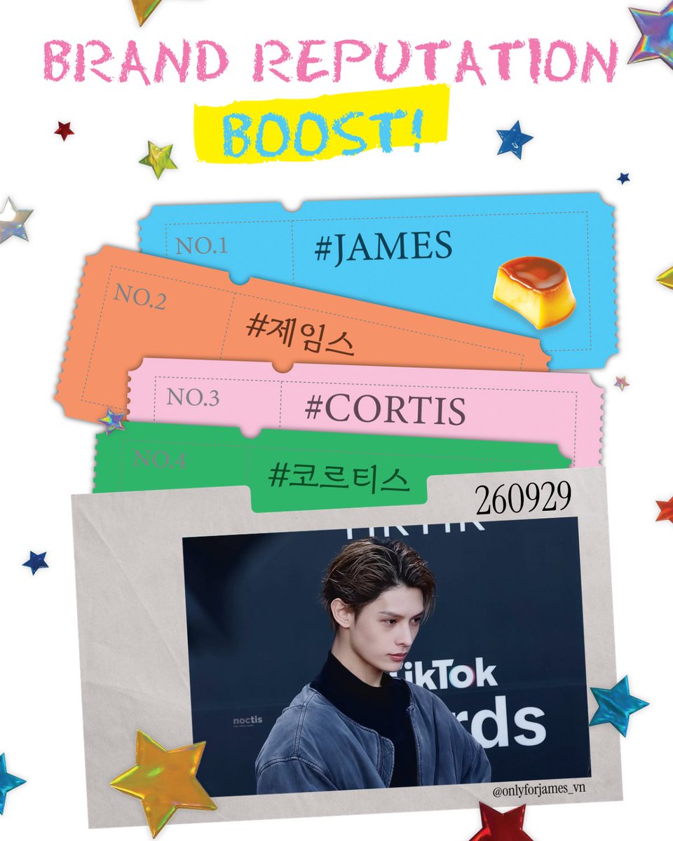 ofjvn_'s tweet photo. 260929 | DAILY BRAND REPUTATION BOOST FOR JAMES 🦅 

🎯: 350 REPLIES & 200 LIKES

• Use pictures, videos or gifs to prevent spam detection.
• Do not use emojis.
• Please use different compliments in English or Korean, and include hashtags.

2️⃣ DAILY SEARCHING BOOST “코르티스 제임스" & "JAMES CORTIS"

🔗 Google: https://t.co/RCtPYi5z6u
🔗 Youtube: https://t.co/GctkE0vxhT
🔗 Naver: https://t.co/lmJZPi5Bkr
🔗 Daum: https://t.co/Phkc1drHJO

#JAMES #제임스