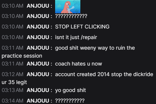 MxNix147's tweet photo. Anjouu on a generational hating run 😭 https://t.co/m3JCGC2Vfp