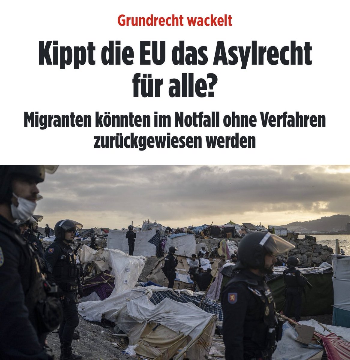 queru_lant's tweet photo. Das Asylrecht muss grundlegend reformiert werden. Nur so kann Europa noch gerettet werden.

99% der Migranten "flüchten" aus wirtschaftlichen Gründen nach Europa. Kein Kriegsflüchtling muss durch duzende Länder reisen, um in Sicherheit zu sein.

So sind die Fakten. https://t.co/EzBA30Xdbx
