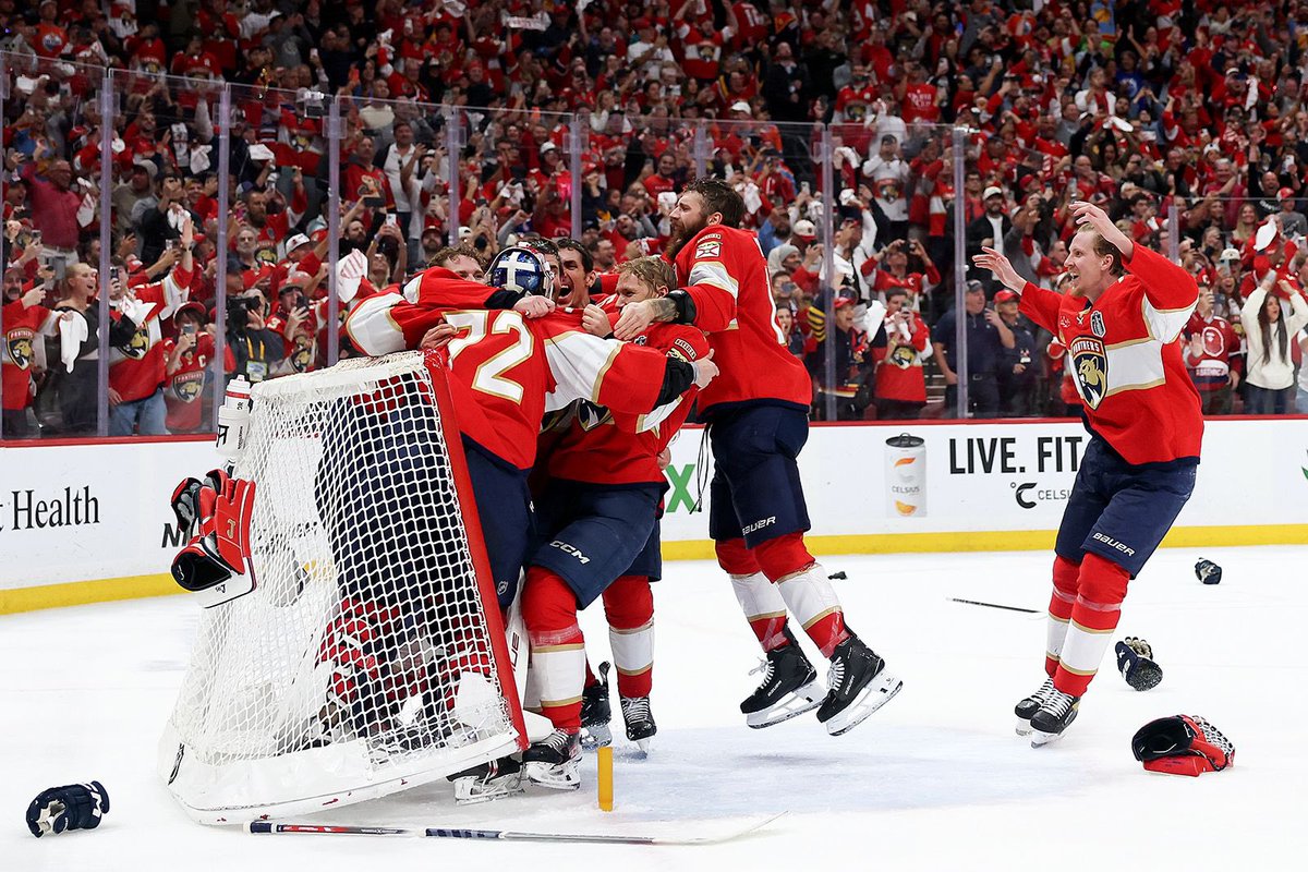 darren2smooove's tweet photo. A little over 24 hours until a fully healthy Florida Panthers team reminds all 31 other fanbases, especially the Hurricanes fans who runs the league. 3 rings in 4 years. The run &amp; the dynasty continues tomorrow night. Goosebumps. https://t.co/8QoBQfpIaF