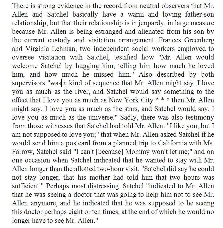 boutje1982's tweet photo. @MySharona1987 @mrswamsbsgans Maybe you think it is 'juicy'. But do you think it was 'classy' of Mia Farrow to LIE to a father about his son?

To LIE to her son Ronan about his father?

To LIE in court (perjury!) when suing the father for child support $$$?

I think it's totally sad. And abusive to a child. https://t.co/2nsaNtabc2
