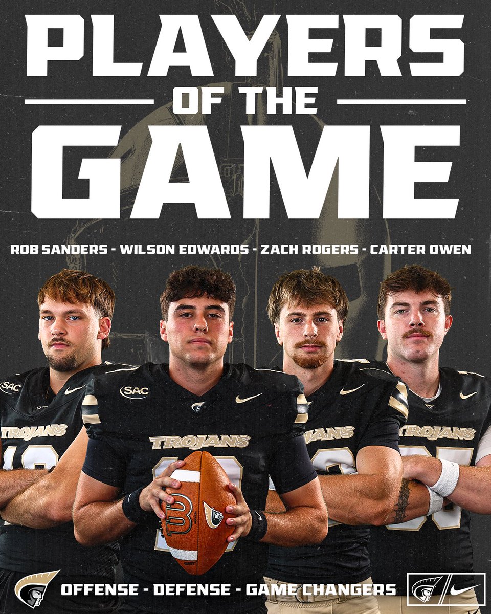 AUTrojansFB's tweet photo. Players of the Week for Game 5!

#AUthentic https://t.co/NU7egENUWa