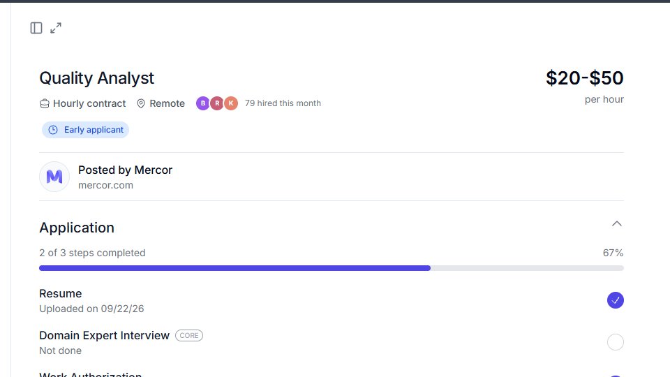 C4SHTV's tweet photo. 🚨 REMOTE AI JOB — QUALITY ANALYST

💰 $20–$50/hour
�� Fully remote
⏰ Flexible schedule
💳 Weekly payments via Stripe or Wise
Review data, identify errors, provide feedback, and help improve AI training and evaluation processes.
📌 Independent contractor

Link in the comments. https://t.co/qAJil3Vwh2