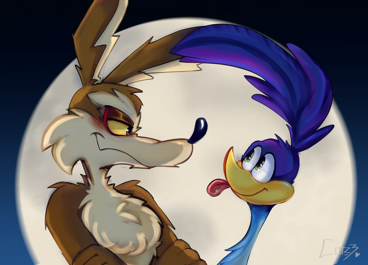 The_Kor3's tweet photo. Jjklejdklsasjlaj mi obsesión está a otro nivel con estos dos. 

#wileroad #coyote #roadrunner #wilerunner #looneytoons #coyotevsacmeㅤㅤ https://t.co/syDh92kRYy