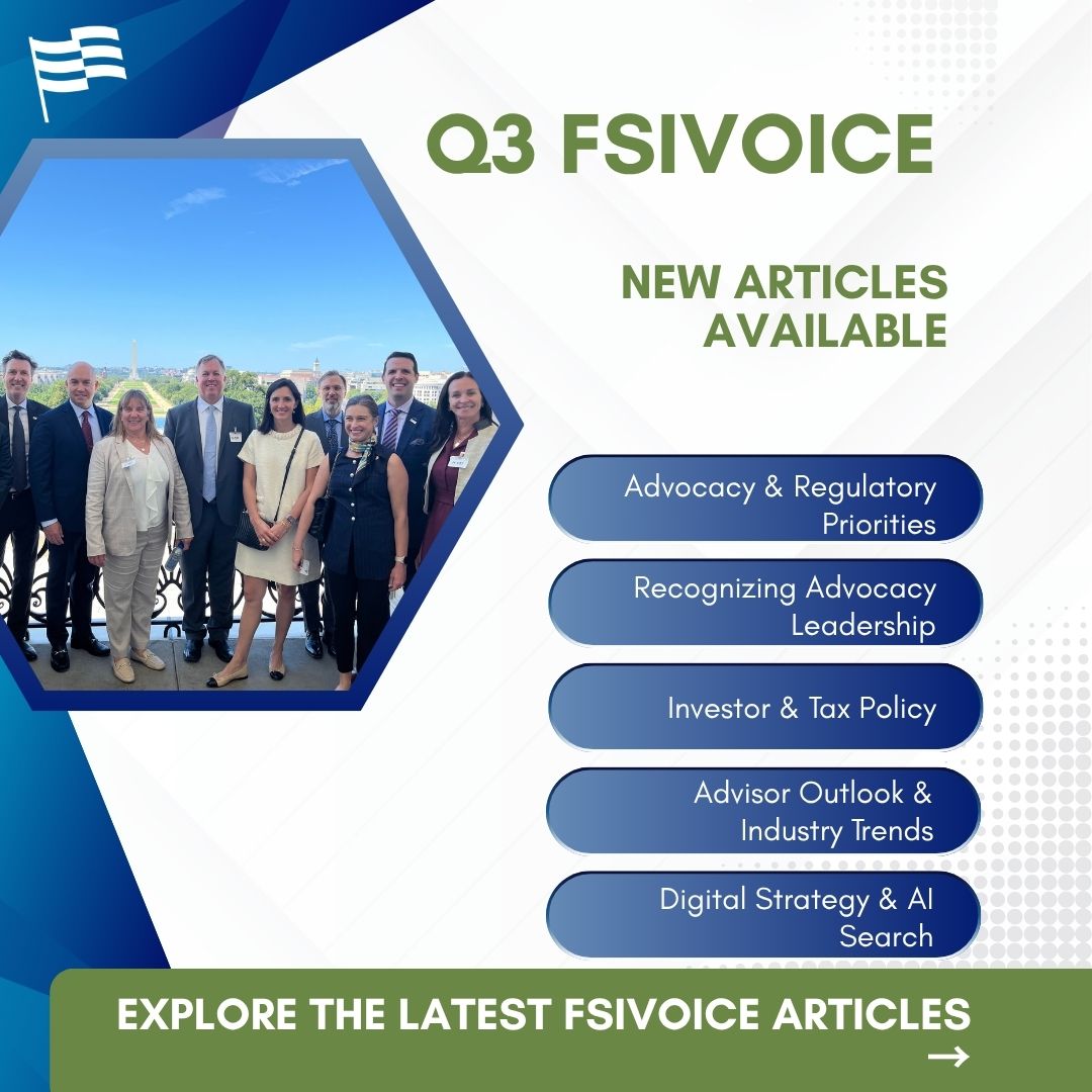 FSIwashington's tweet photo. The latest #FSIVoice articles are live!

Explore advocacy and regulatory updates, industry trends, advisor insights, investor policy, and strategies for navigating an evolving digital landscape.

Read the latest: https://t.co/lQrrI7bBQP

#FSI https://t.co/kxqROzvxte